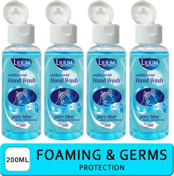 LILIUM Herbal Foaming Hand Wash, 800ml, Pack of 4 Hand Wash Bottle