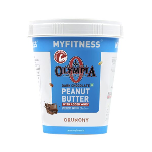 MYFITNESS High Protein Dark Chocolate Peanut Butter Crunchy 1kg | With Added Whey | 25g Protein for Muscle Building | Tasty Nut Butter Spread |...